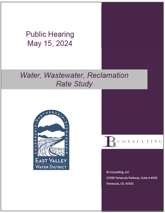 Water and wastewater rate study